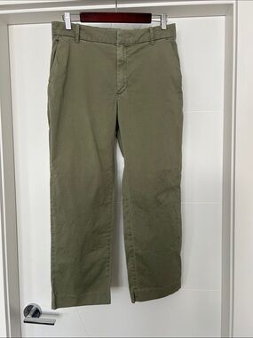GAP Women's Olive Green Straight Chinos